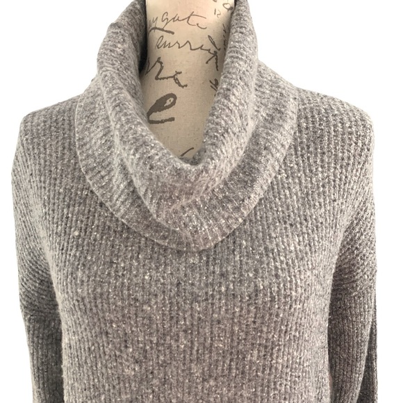 Madewell Convertible Cowl Neck To Crew Neck Lambs Wool Cashmere Blend Sweater S - Picture 4 of 11